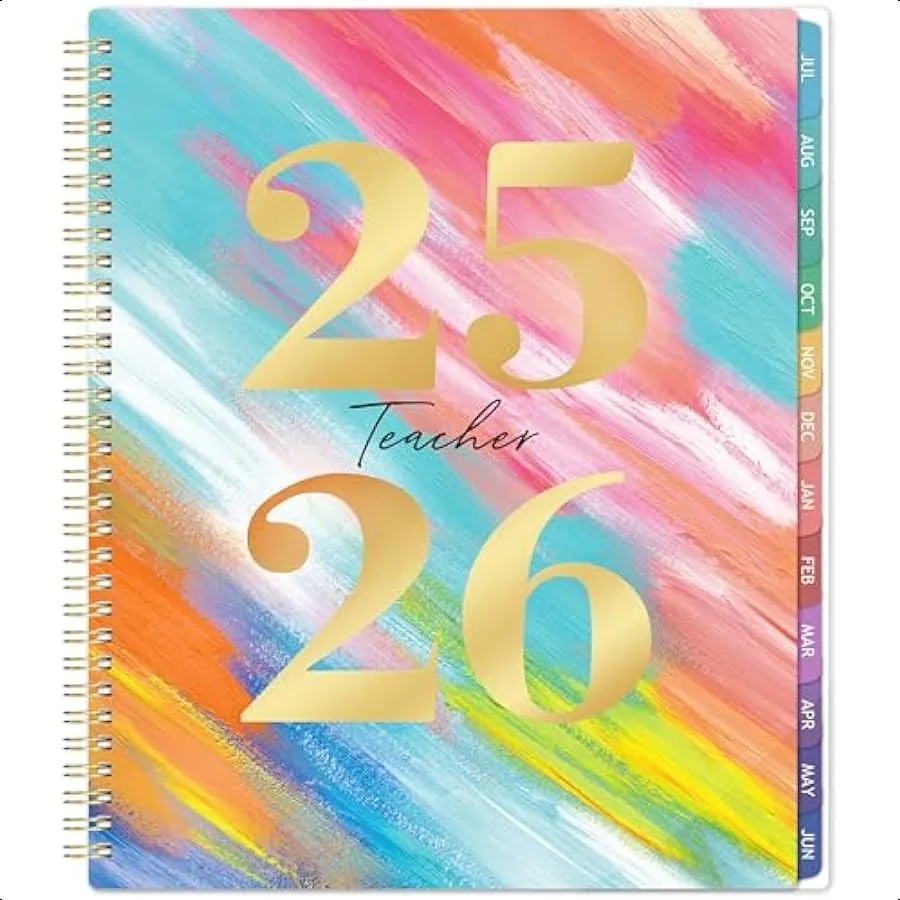 Teacher 20252026 20252026 Weekly and Monthly Lesson Plan Book with Colorful Tabs July 2025 June 2026 9" x 11" Academic 202520
Teacher 20252026 20252026 Weekly and Monthly Lesson Plan Book with Colorful Tabs July 2025 June 2026 9" x 11" Academic 202520