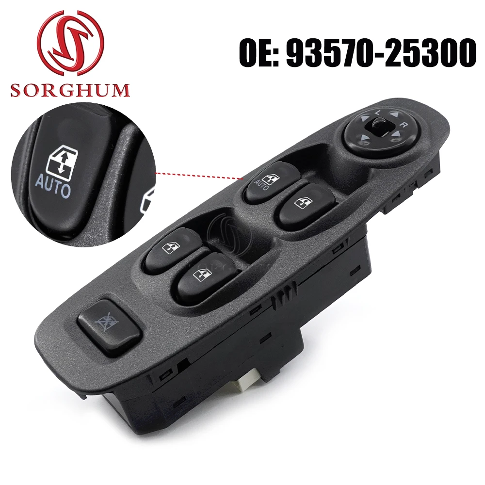 SORGHUM LHD Front Left Car Electric Window Lifter Control Switch 93570-25300 For Kia For Hyundai Accent 2002 - 2006 9357025300
SORGHUM LHD Front Left Car Electric Window Lifter Control Switch 93570-25300 For Kia For Hyundai Accent 2002 - 2006 9357025300
