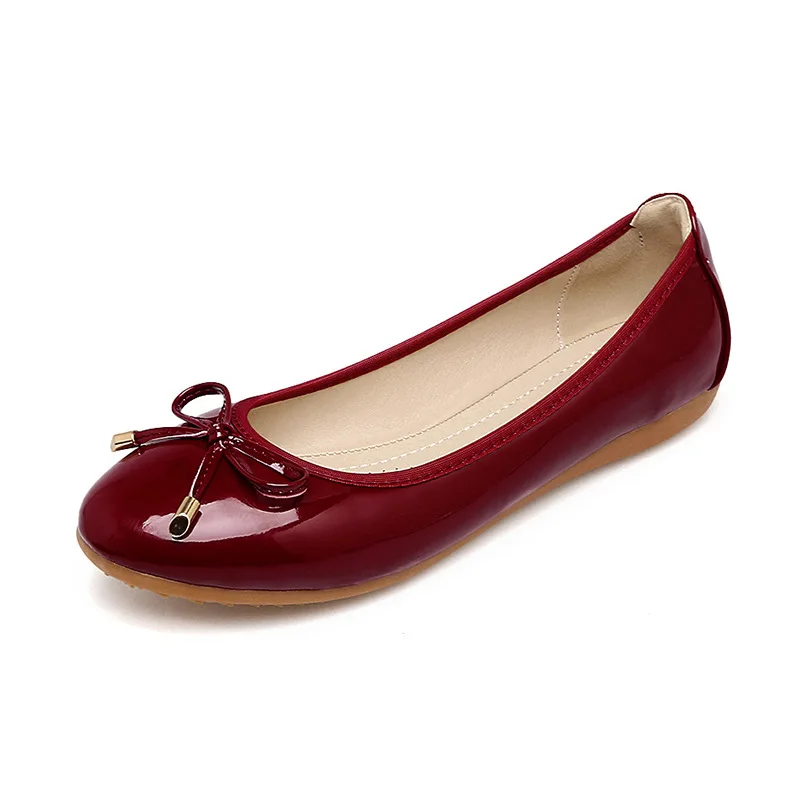 Elegant Women's Square Toe Flats Bowknot Patent Leather Soft Sole Slip-on Shoes for Office
Elegant Women's Square Toe Flats Bowknot Patent Leather Soft Sole Slip-on Shoes for Office
