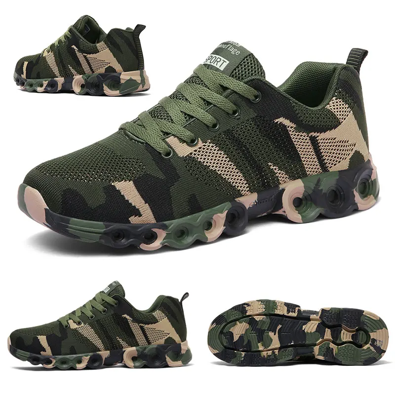 Summer Women Men Sneakers Outdoor Army Green Camouflage Shoes for Men Lightweight Breathable Casual Shoes Mesh Lace Up EU35-44
Summer Women Men Sneakers Outdoor Army Green Camouflage Shoes for Men Lightweight Breathable Casual Shoes Mesh Lace Up EU35-44