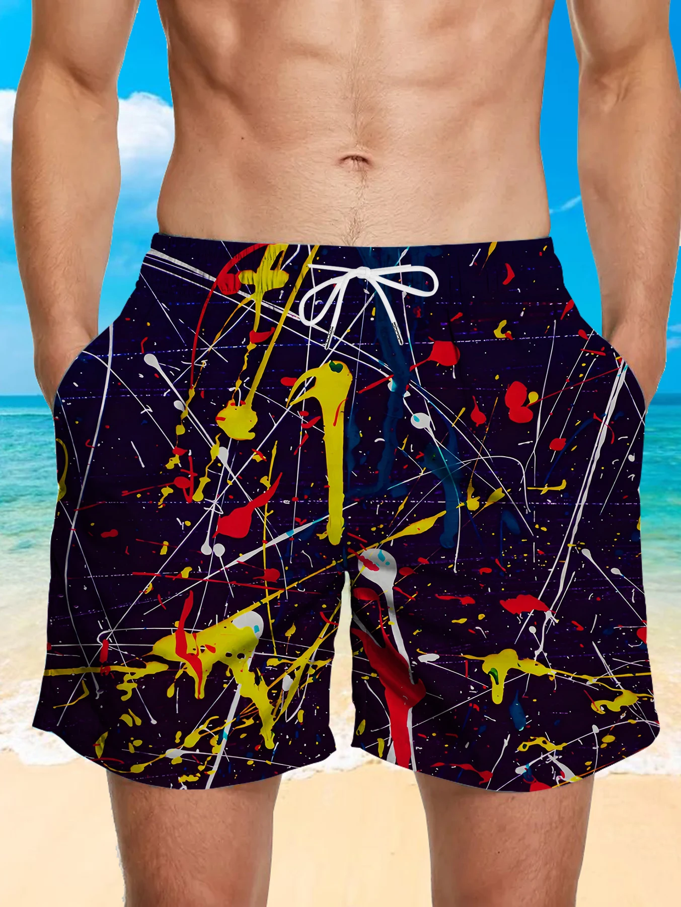Daily Wear Full Print Shorts Men Digital Printing Anti-wrinkle Polyester Trunks
Daily Wear Full Print Shorts Men Digital Printing Anti-wrinkle Polyester Trunks