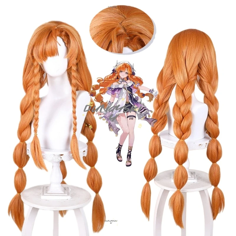Wuthering Waves Sigrika Cosplay Wig Orange Long Braided Ponytails Carnival Halloween Party Women Girls Accessory Free Wig Cap
Wuthering Waves Sigrika Cosplay Wig Orange Long Braided Ponytails Carnival Halloween Party Women Girls Accessory Free Wig Cap