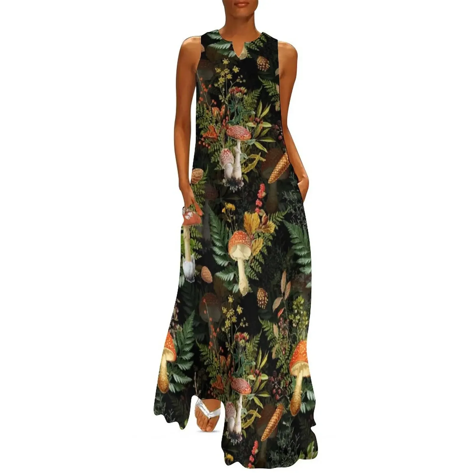 vintage toadstools in the forest on black Long Dress dresses for special events summer dresses Dress
vintage toadstools in the forest on black Long Dress dresses for special events summer dresses Dress