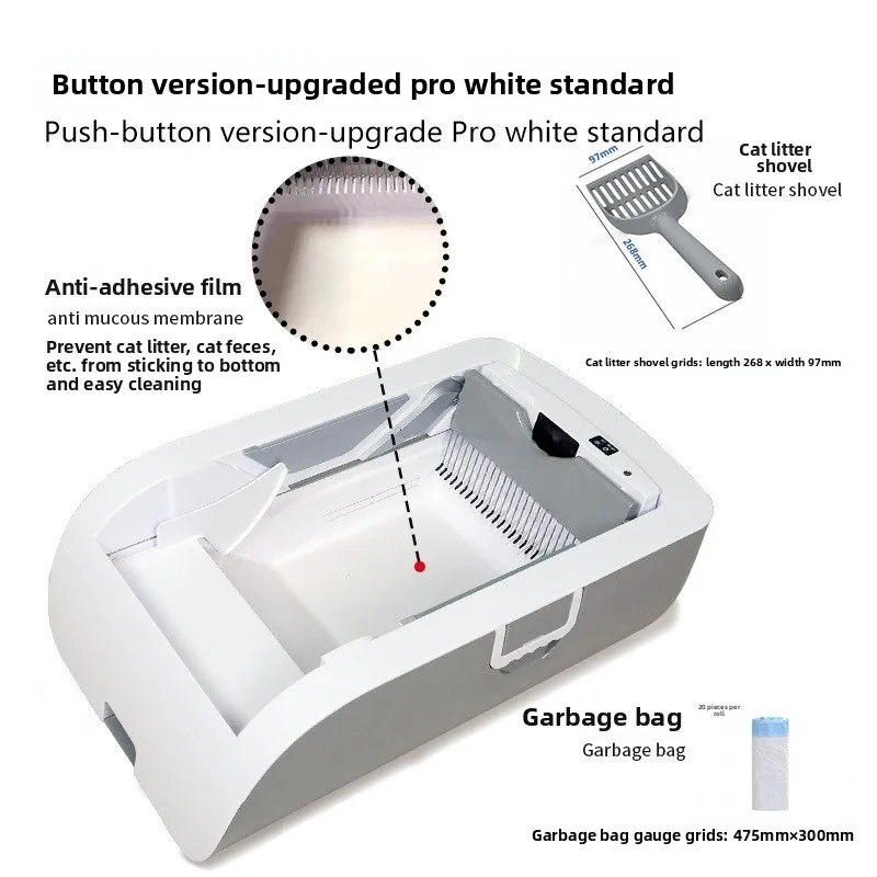 Automatic Deodorization and Sterilization, Semi-closed Cat Toilet, Extra Large Charging Plug-in To Shovel Shit
Automatic Deodorization and Sterilization, Semi-closed Cat Toilet, Extra Large Charging Plug-in To Shovel Shit