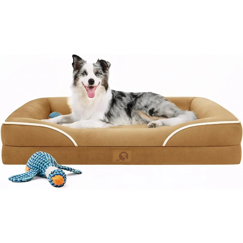 Large Orthopedic Dog Bed 42x30 Inch with Removable Washable Cover Non-Slip Bottom Pet Sofa Crate Pad for Large Dogs XL
Large Orthopedic Dog Bed 42x30 Inch with Removable Washable Cover Non-Slip Bottom Pet Sofa Crate Pad for Large Dogs XL
