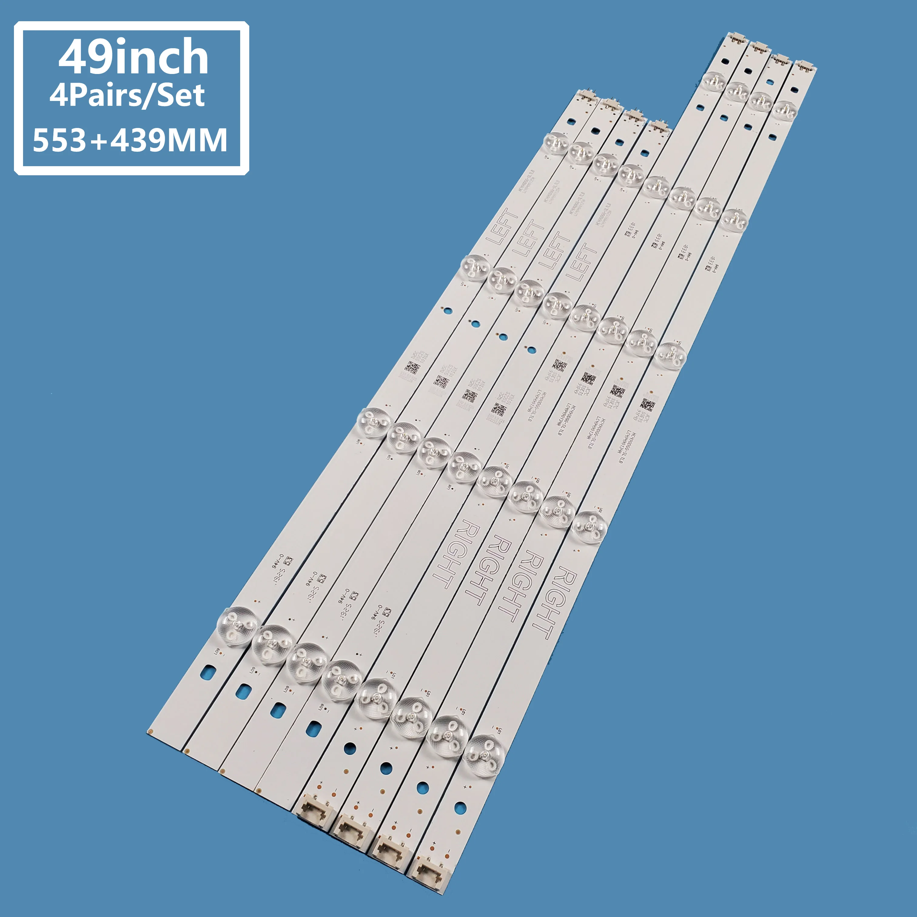 49inch 8pcs/set Spot supply For LG49LF510T 49LJ550T backlight strip HC490DGG-SL TLB LC49490135A 134A
49inch 8pcs/set Spot supply For LG49LF510T 49LJ550T backlight strip HC490DGG-SL TLB LC49490135A 134A