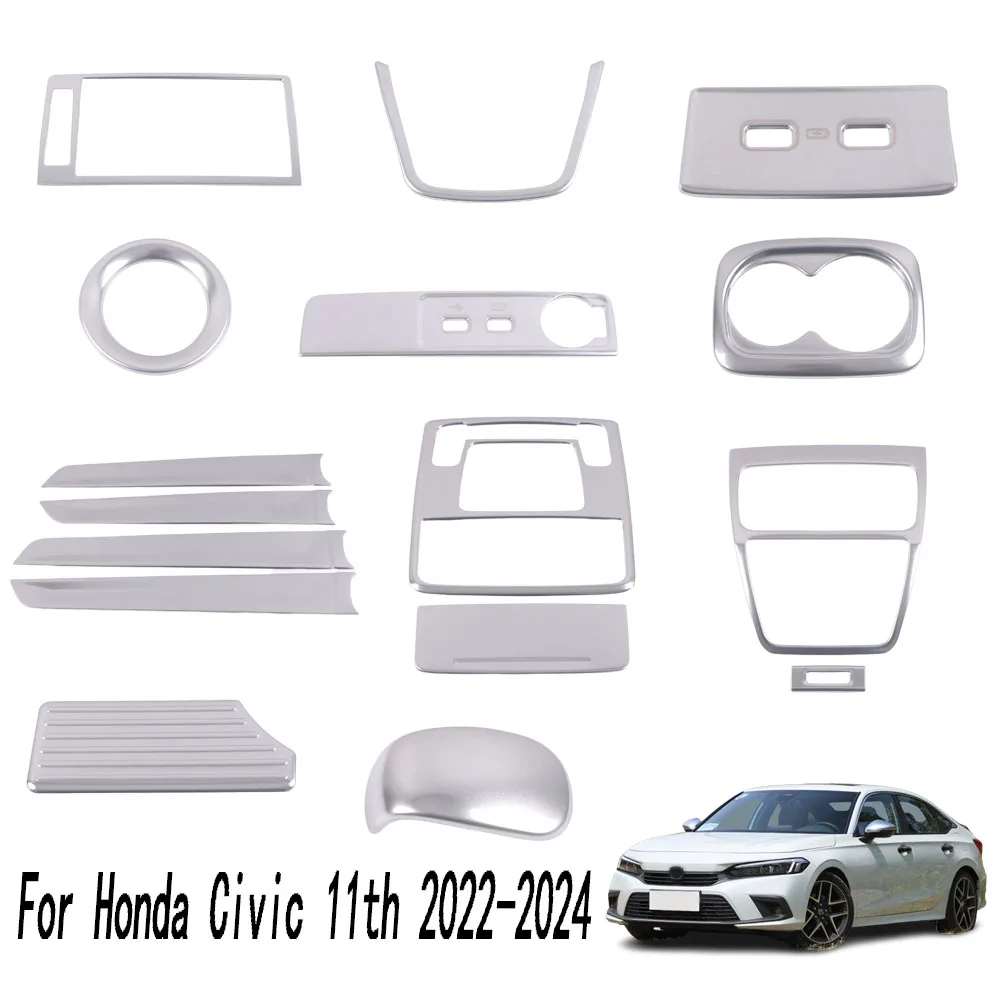 Car Interior Cigarette Lighter Cover Stainless Steel Center Console Rotary Button Switch Trim For Honda Civic 11th Gen 2022-2024
Car Interior Cigarette Lighter Cover Stainless Steel Center Console Rotary Button Switch Trim For Honda Civic 11th Gen 2022-2024
