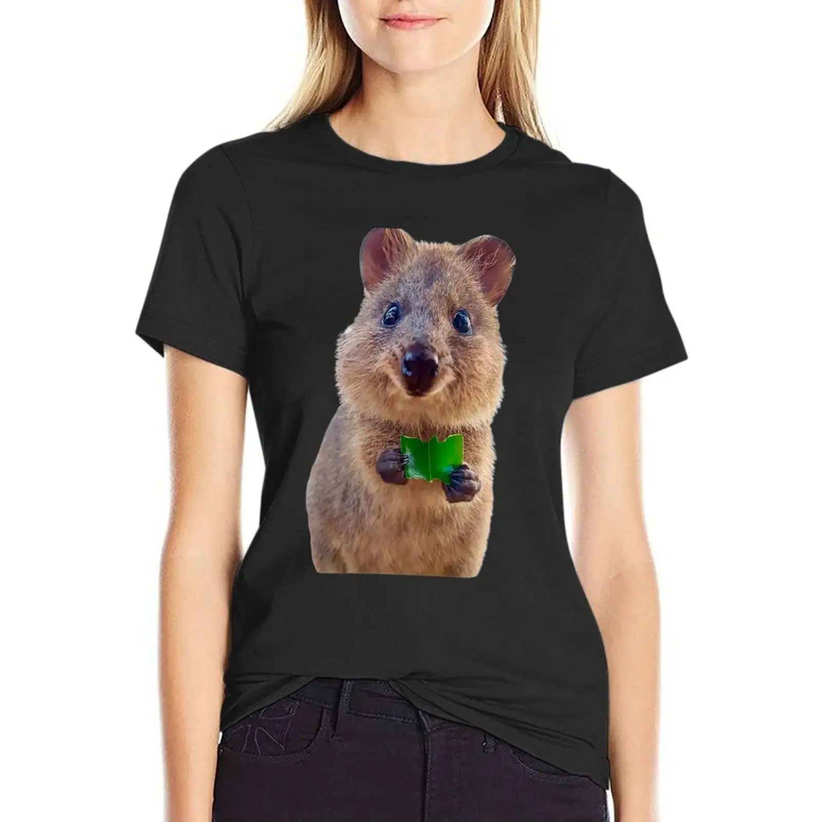 Quokka T-Shirt plus size tops Female clothing sports fans blacks workout shirts for Women loose fit
Quokka T-Shirt plus size tops Female clothing sports fans blacks workout shirts for Women loose fit