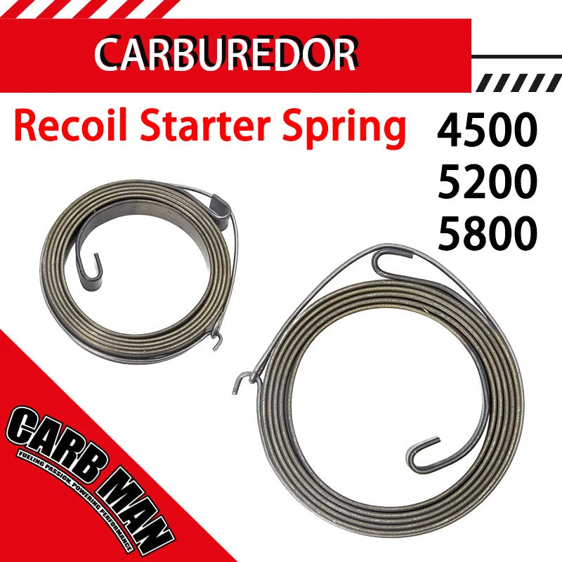1.2mm For 45cc 52cc 58cc 2 Stroke Engine 4500 5200 5800 Lawn Mower Chainsaw Recoil Pull Starter Spring Pulley Rope Recoil
1.2mm For 45cc 52cc 58cc 2 Stroke Engine 4500 5200 5800 Lawn Mower Chainsaw Recoil Pull Starter Spring Pulley Rope Recoil