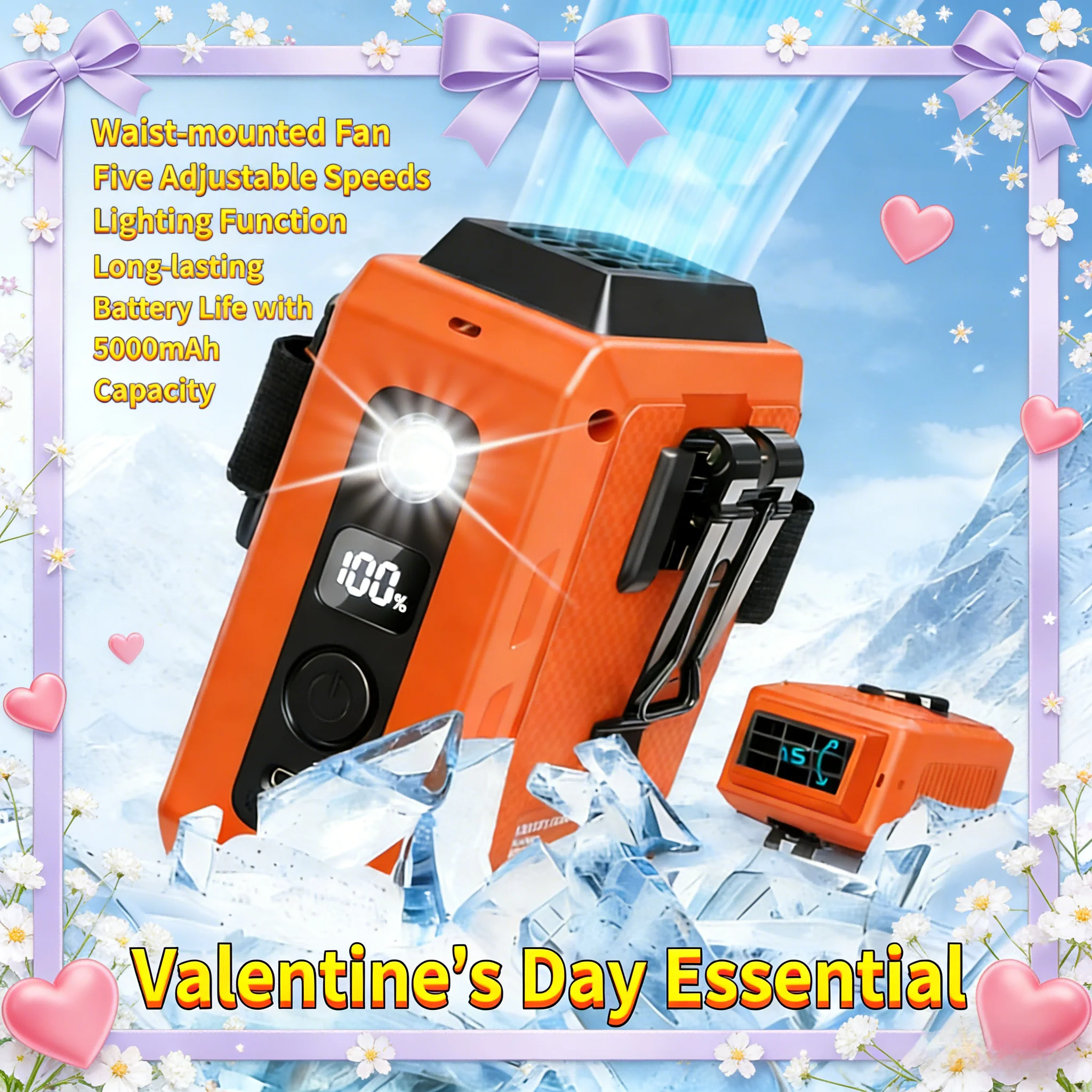 Подарок на День святого Валентина: портативный вентилятор для ношения на поясе/руке/шее, с подставкой, зарядка через USB, незаменим в летнюю жару.
Подарок на День святого Валентина: портативный вентилятор для ношения на поясе/руке/шее, с подставкой, зарядка через USB, незаменим в летнюю жару.