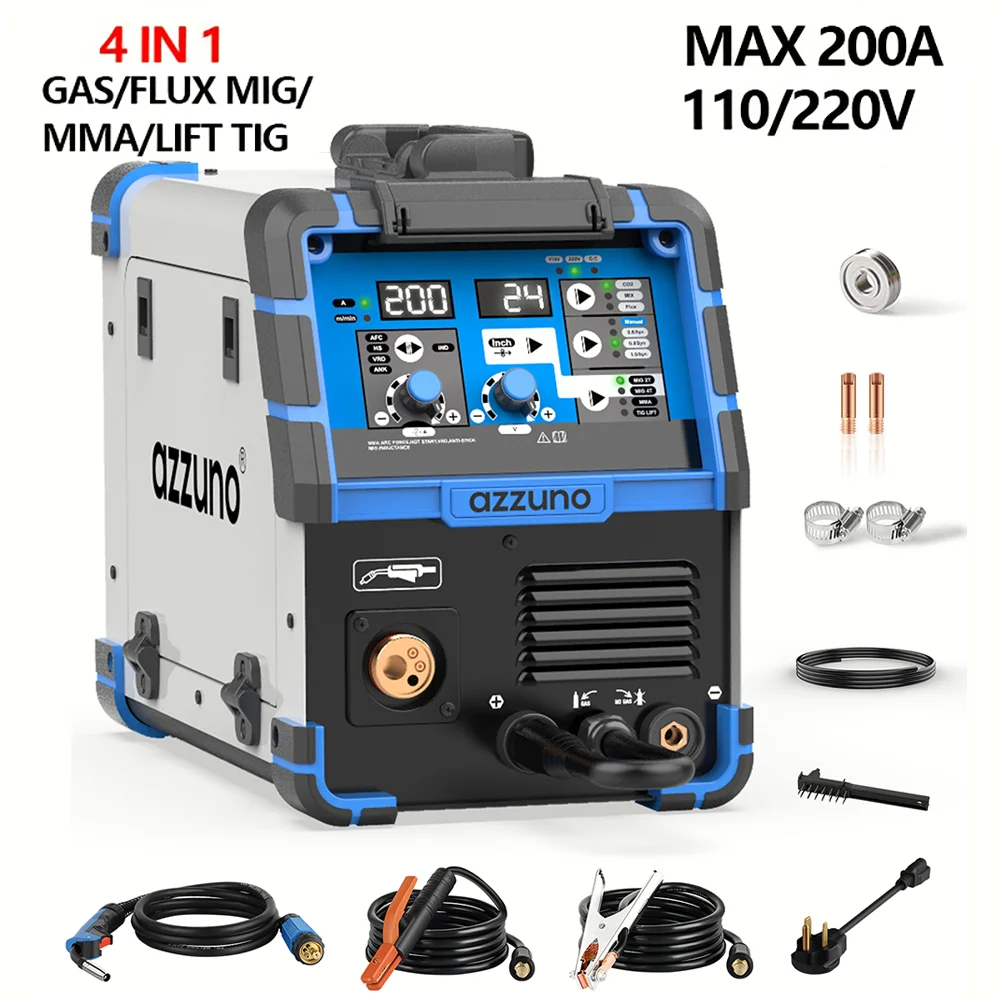 4 in 1 Semi Automatic Gasless Welding Machine 110/220v Stick Welder Portable Welder Handheld Inverter Weldeing Gift Accessories
4 in 1 Semi Automatic Gasless Welding Machine 110/220v Stick Welder Portable Welder Handheld Inverter Weldeing Gift Accessories