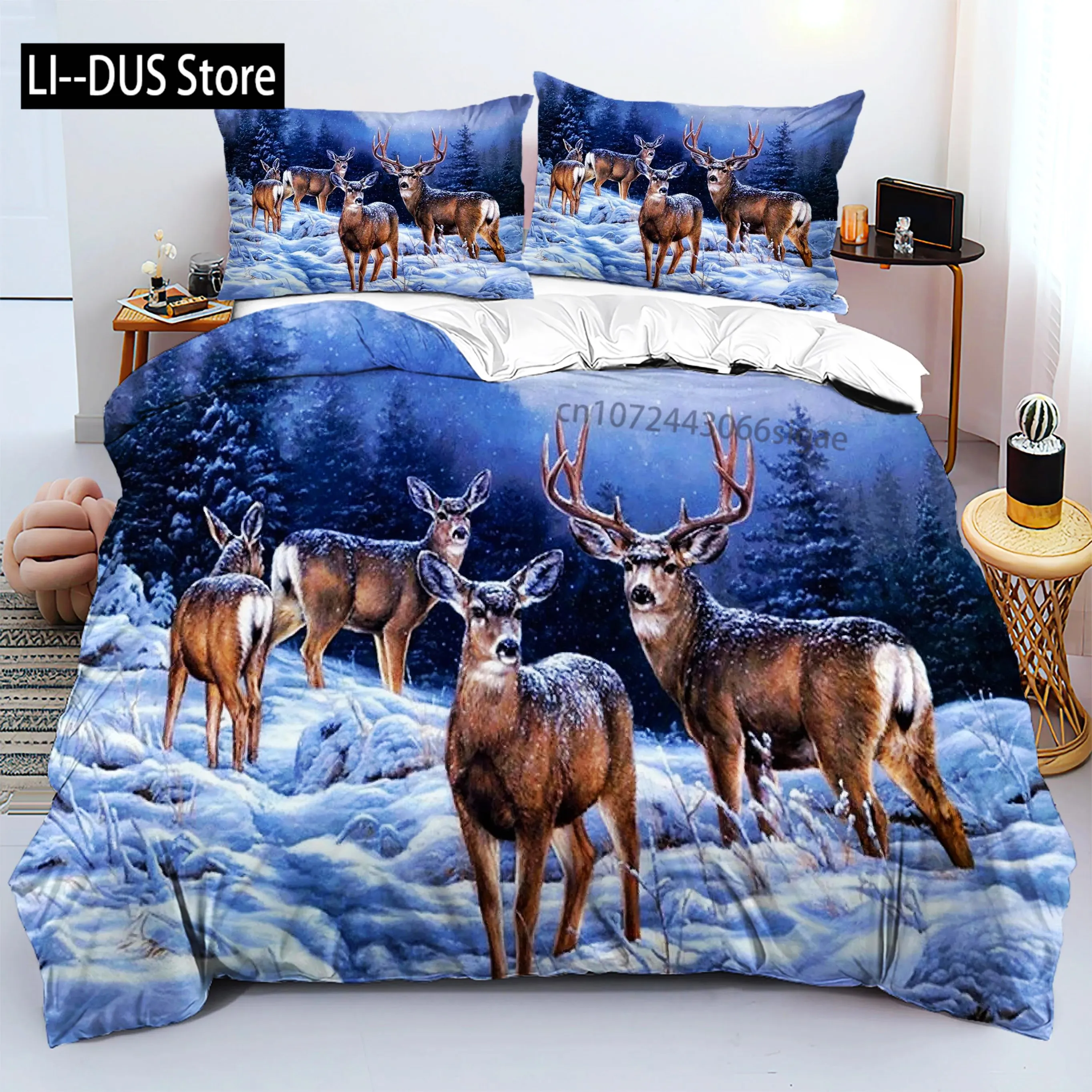 Deers 3D Cartoon Printed Bedding Linen Set Elegant Luxury Home Textiles Duvet Cover Set Soft Comfortable Quilt Cover Pillowcases
Deers 3D Cartoon Printed Bedding Linen Set Elegant Luxury Home Textiles Duvet Cover Set Soft Comfortable Quilt Cover Pillowcases