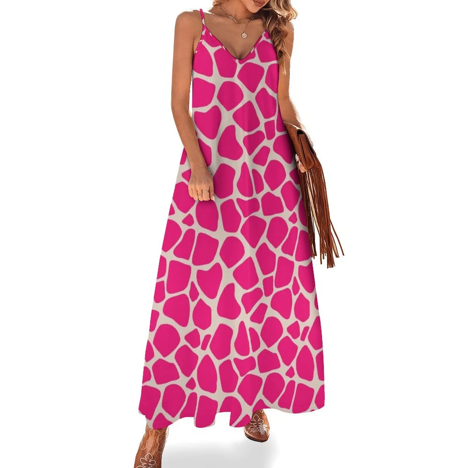 Pink Giraffe Print Sleeveless Dress cocktail dresses Clothing female Dress for girls Dress
Pink Giraffe Print Sleeveless Dress cocktail dresses Clothing female Dress for girls Dress