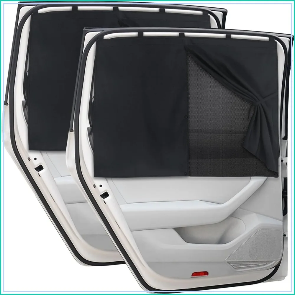 Magnetic Double Layer Car Window Shades for Side Windows, 2 PCS - UV Blocking Sun Shade with Full/Half Options, Baby Protection
Magnetic Double Layer Car Window Shades for Side Windows, 2 PCS - UV Blocking Sun Shade with Full/Half Options, Baby Protection