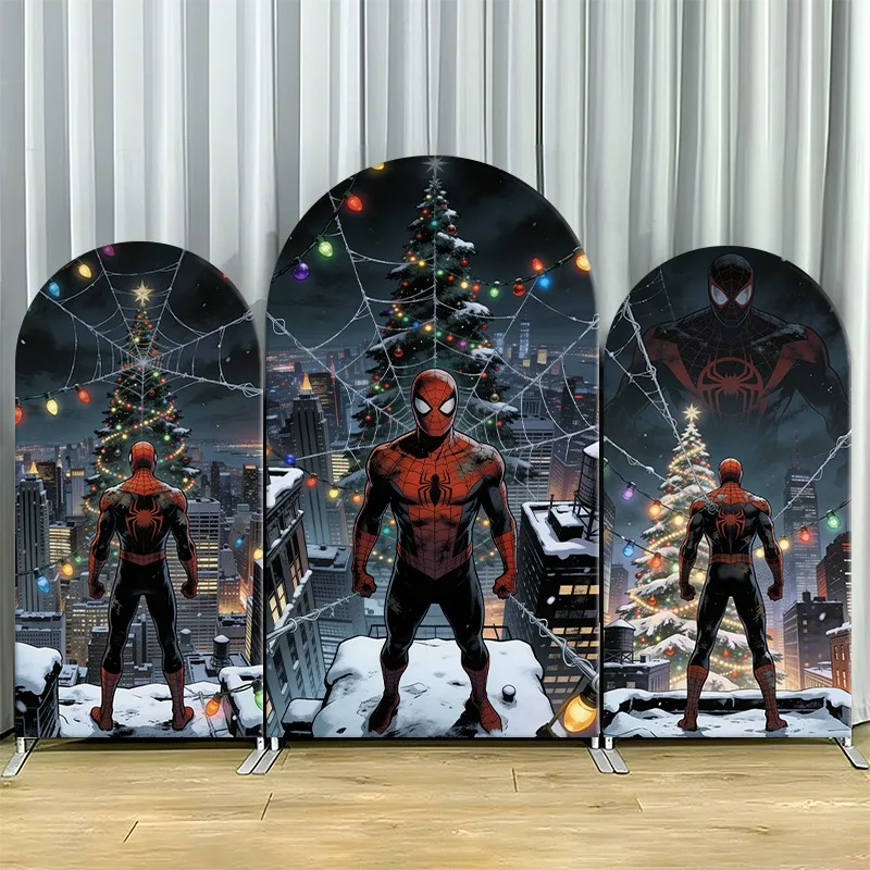 Arch Backdrop Cover Single Side Spider Man Winter City Christmas Tree Lights Snow Party Decoration Photo Booth Background Props
Arch Backdrop Cover Single Side Spider Man Winter City Christmas Tree Lights Snow Party Decoration Photo Booth Background Props