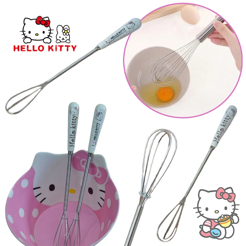 Sanrio Hello Kitty Hand Whisk Cartoon Stainless Steel Manual Hand Mixer Self-Turning Cream Utensils Kitchen Mixer Egg Cake Tools
Sanrio Hello Kitty Hand Whisk Cartoon Stainless Steel Manual Hand Mixer Self-Turning Cream Utensils Kitchen Mixer Egg Cake Tools