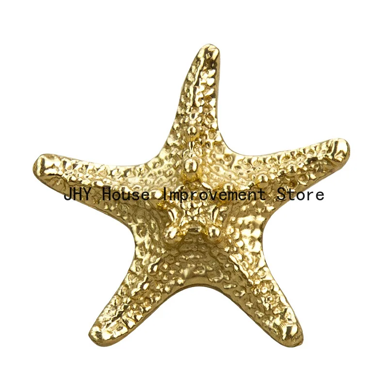 Originality, Luxury, Gold Decoration, Starfish Handle, Brass Star Drawer, Wardrobe, Cabinet Door, Single Hole Drawer Knobs
Originality, Luxury, Gold Decoration, Starfish Handle, Brass Star Drawer, Wardrobe, Cabinet Door, Single Hole Drawer Knobs