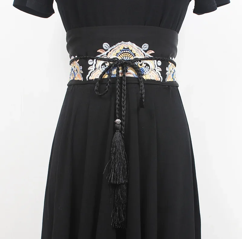 Wide Girdle Women's Fabric Decorative Dress With Waist And Outside With Hanfu Ancient Style Chinese Style Embroidery Bandage
Wide Girdle Women's Fabric Decorative Dress With Waist And Outside With Hanfu Ancient Style Chinese Style Embroidery Bandage