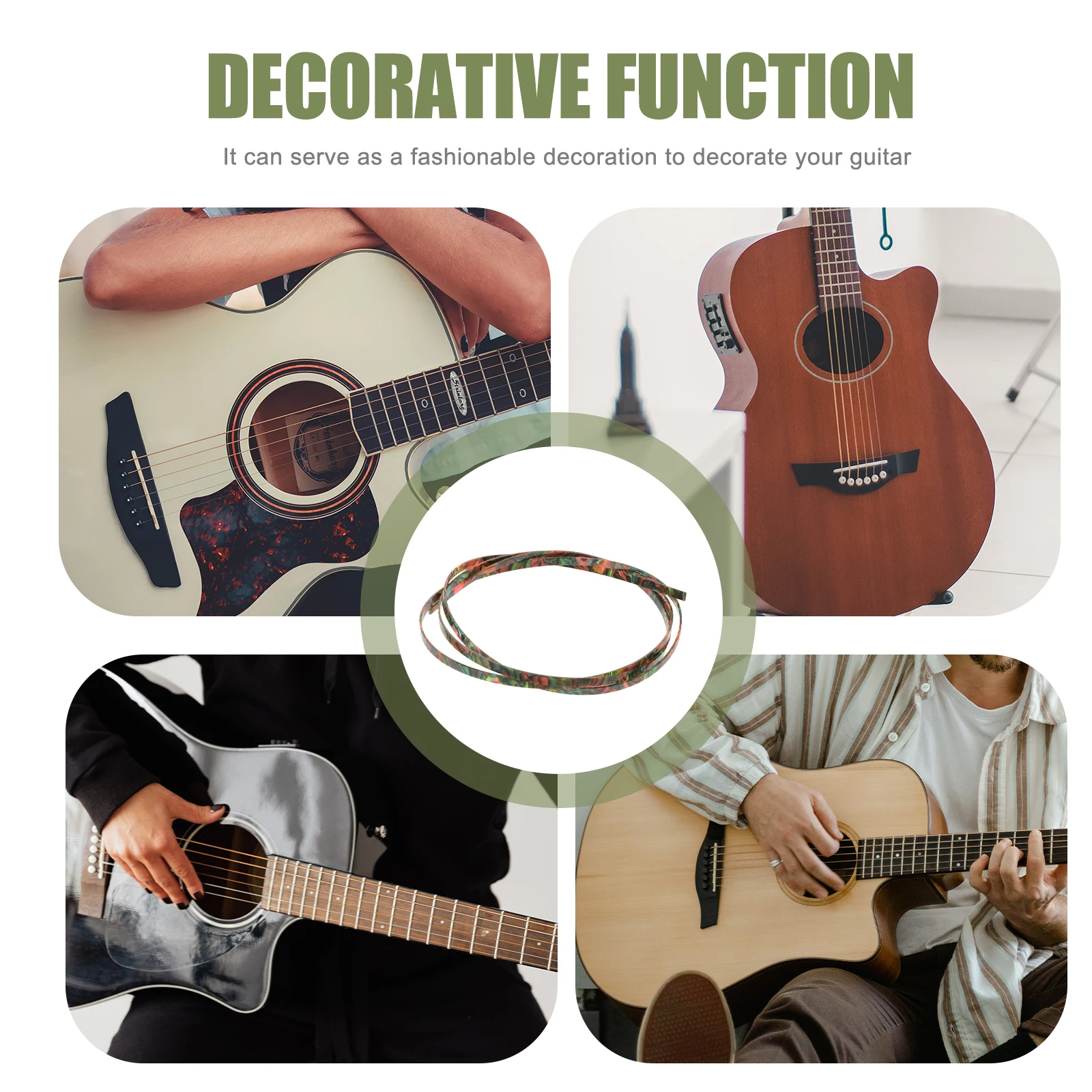 Plastic Side Strips Guitar Binding Ukulele Purfling Decorative Accessory Sidebar
Plastic Side Strips Guitar Binding Ukulele Purfling Decorative Accessory Sidebar