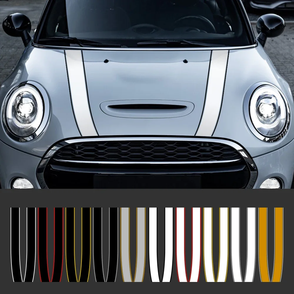 Car Engine Hood Bonnet Sticker Stripes Decals Decor For Mini Cooper S JCW R55 R56 R60 R61 F54 F55 F56 F60 Countryman Accessories
Car Engine Hood Bonnet Sticker Stripes Decals Decor For Mini Cooper S JCW R55 R56 R60 R61 F54 F55 F56 F60 Countryman Accessories