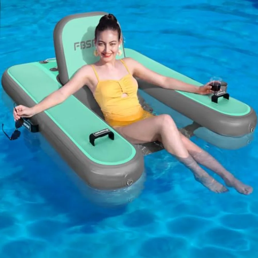 Inflatable Pool Float Lounger for Adults: PVC Blue Extra-Stable with Cup Holder and Adjustable Backrest for Pool Lake Beach Par
Inflatable Pool Float Lounger for Adults: PVC Blue Extra-Stable with Cup Holder and Adjustable Backrest for Pool Lake Beach Par