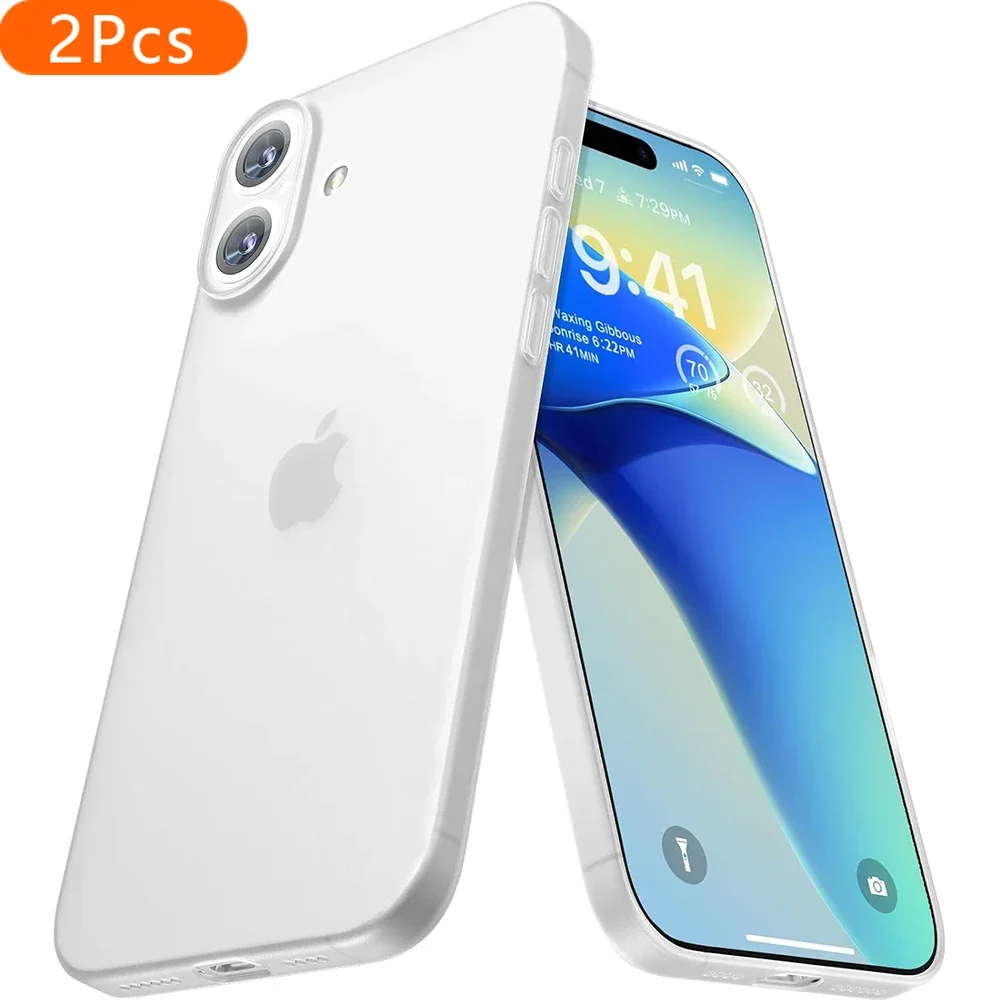 2Pcs Luxury Transparent Matte Silicone Soft Case For iPhone 16 15 14 13 Pro Max Plus Mini Frosted Clear Back Cover Solid Black S
2Pcs Luxury Transparent Matte Silicone Soft Case For iPhone 16 15 14 13 Pro Max Plus Mini Frosted Clear Back Cover Solid Black S