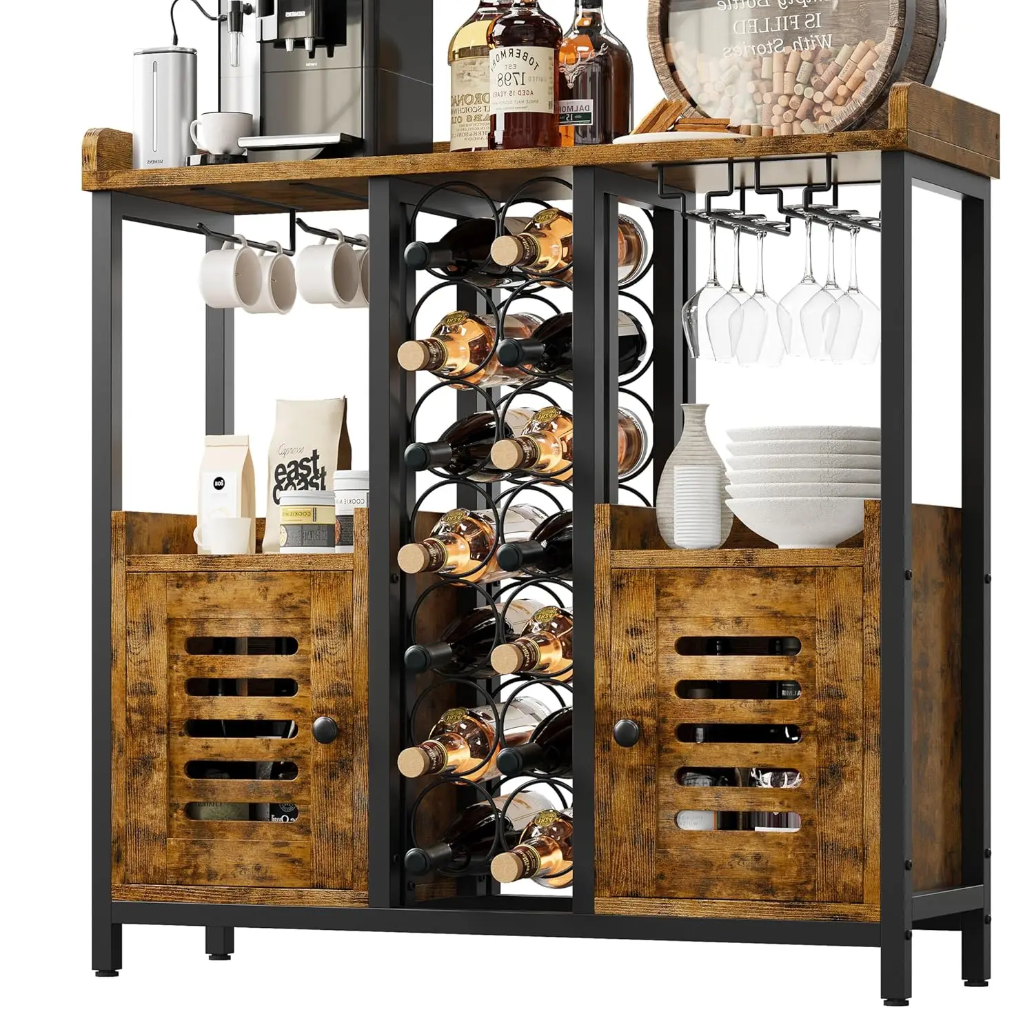 Барный шкаф, шкаф для алкоголя с местом для хранения, небольшой винный шкаф с держателем для бокалов, индустриальный кофейный бар, на заказ
Барный шкаф, шкаф для алкоголя с местом для хранения, небольшой винный шкаф с держателем для бокалов, индустриальный кофейный бар, на заказ