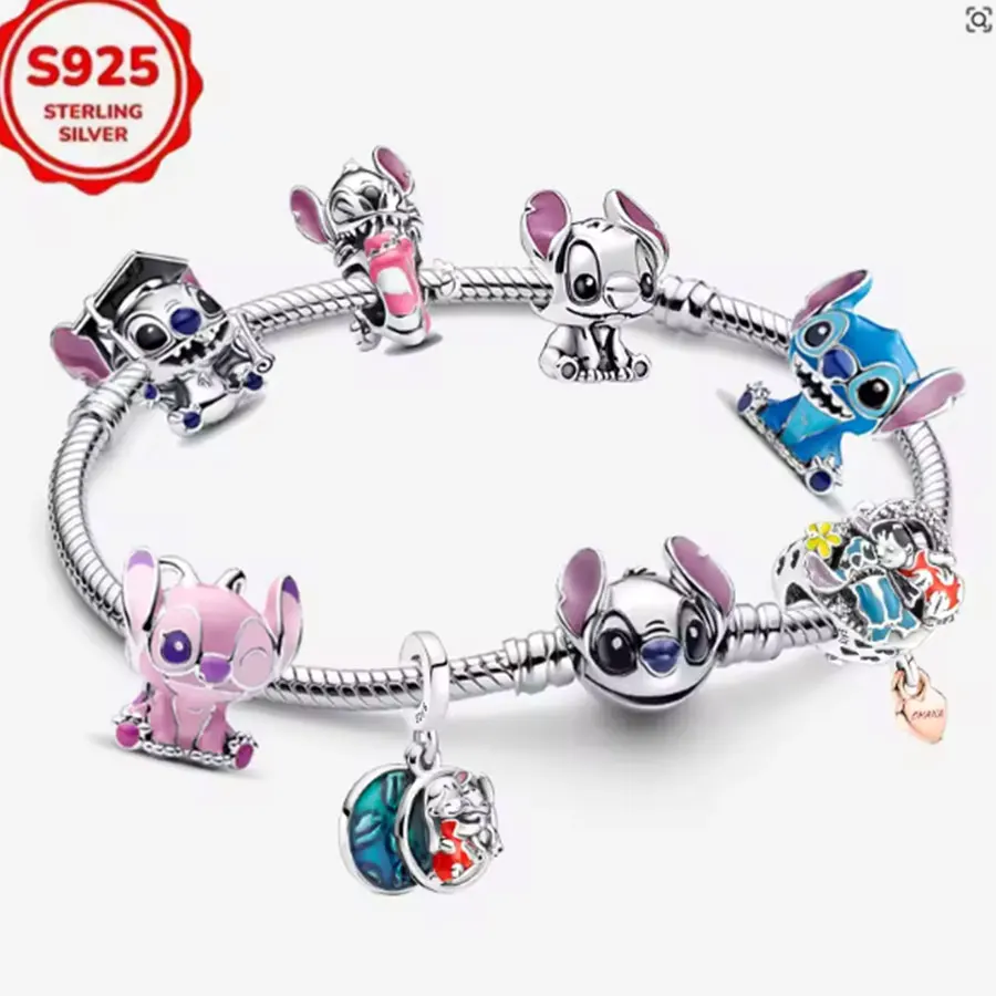 100% S925 sterling silver cartoon animal pendant bead, suitable for matching Disney bracelet, is an exquisite gift for women's
100% S925 sterling silver cartoon animal pendant bead, suitable for matching Disney bracelet, is an exquisite gift for women's