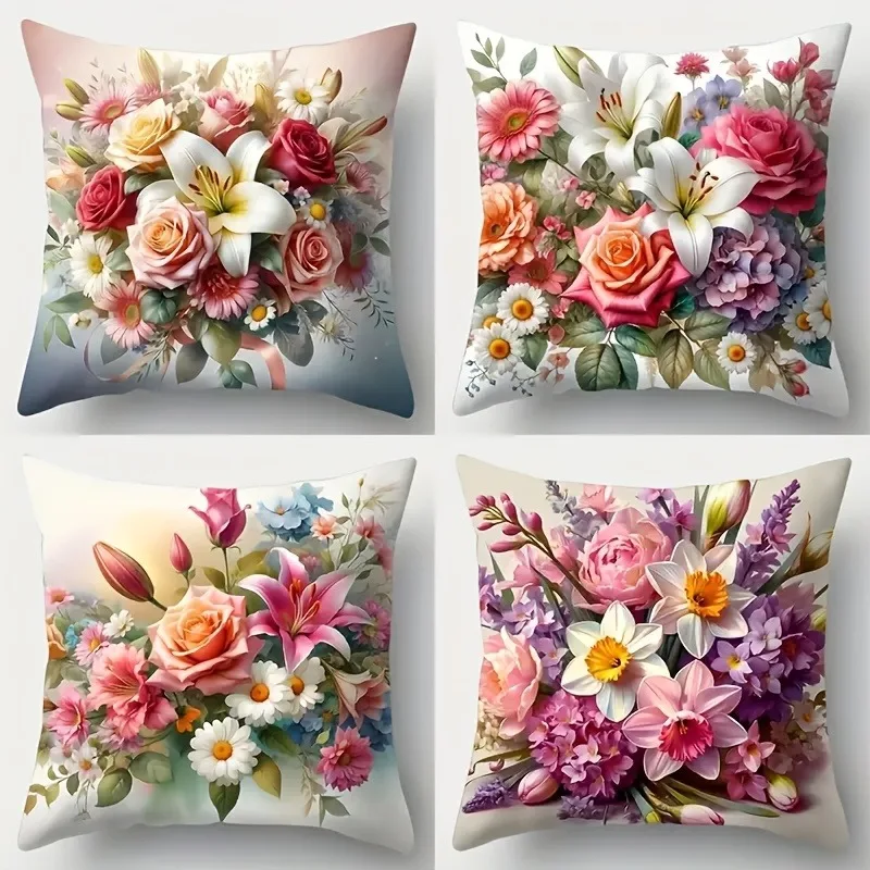 3D Printed Pink Modern Flower Pillow Cover Machine Washable Daily Home Decor Pillowcase
3D Printed Pink Modern Flower Pillow Cover Machine Washable Daily Home Decor Pillowcase