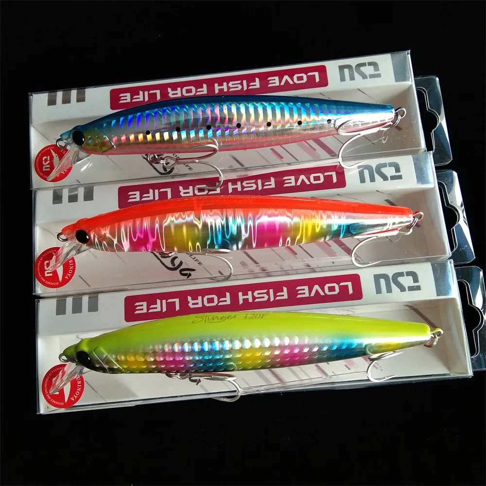 TSURINOYA Sea Fishing Lure 120F Ultra-long Casting Floating Saltwater Minnow STINGER 120mm 19g Tungsten Weight Artificial Bait
TSURINOYA Sea Fishing Lure 120F Ultra-long Casting Floating Saltwater Minnow STINGER 120mm 19g Tungsten Weight Artificial Bait