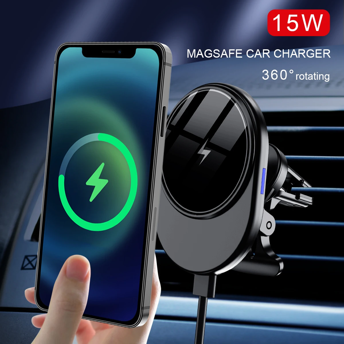 Magnetic Car Wireless Charger New 15W Car Stable Fast Charging Phone Stand Strong Magnetic Attraction for iPhone 15 14 ProMax
Magnetic Car Wireless Charger New 15W Car Stable Fast Charging Phone Stand Strong Magnetic Attraction for iPhone 15 14 ProMax
