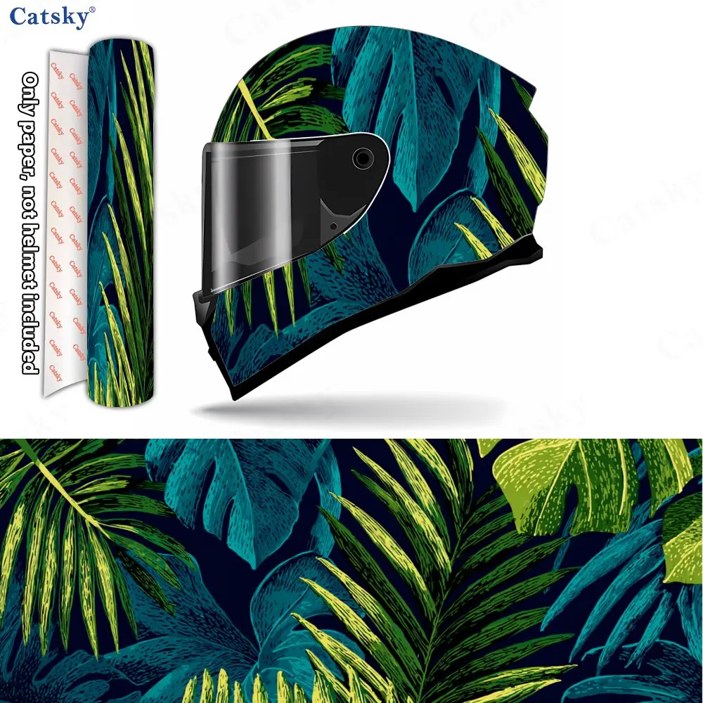 Retro Green Plant Art Helmet Vinyl Wraps, Waterproof Scratch-Resistant Full Face Helmet Decals, Durable PVC Decoration Protectio
Retro Green Plant Art Helmet Vinyl Wraps, Waterproof Scratch-Resistant Full Face Helmet Decals, Durable PVC Decoration Protectio