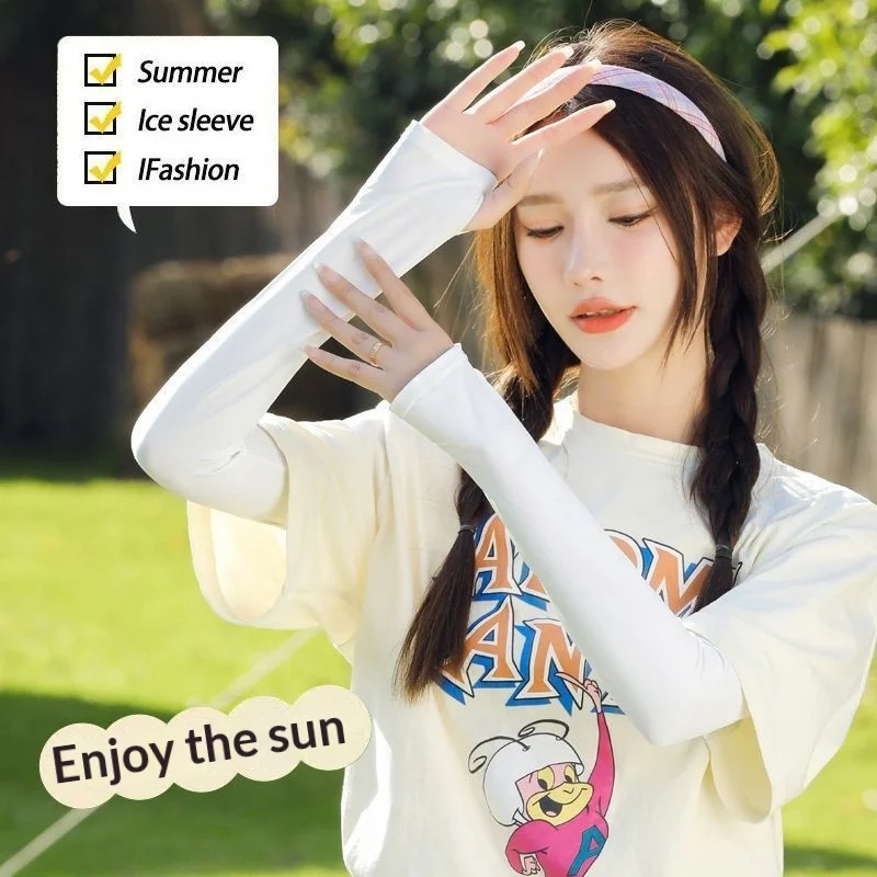 Ice Sleeves Summer Ice Silk Thin Breathable Uv Sun Protection Long Arm Sleeves For Women Men Cycling Outdoor Driving
Ice Sleeves Summer Ice Silk Thin Breathable Uv Sun Protection Long Arm Sleeves For Women Men Cycling Outdoor Driving