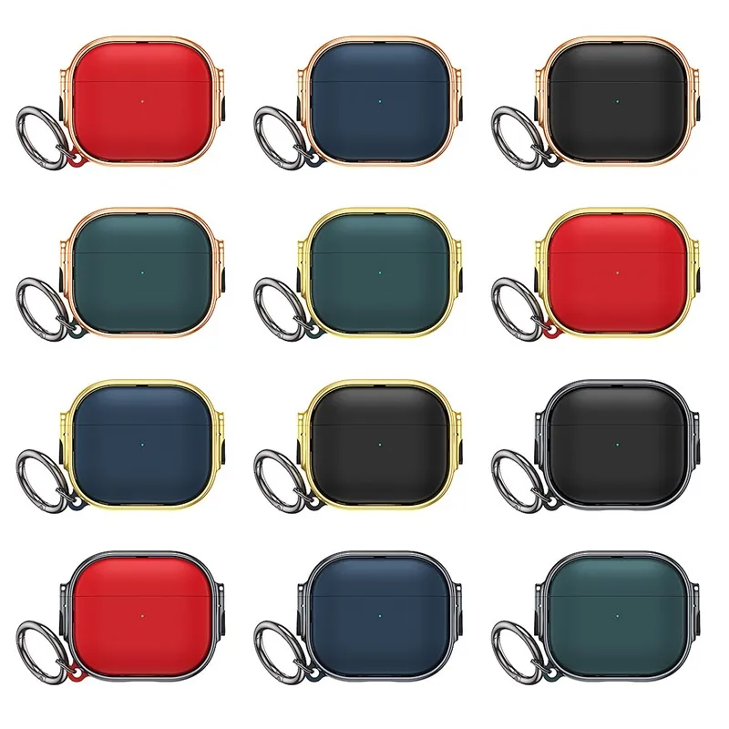 Shockproof Luxury Earphone Cover TPU For Airpods 1 2 3 Pro 2 with keychain hook Protective case
Shockproof Luxury Earphone Cover TPU For Airpods 1 2 3 Pro 2 with keychain hook Protective case