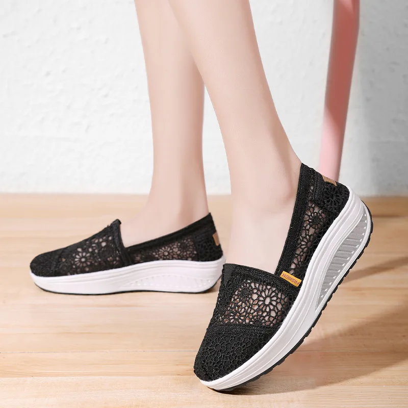 Women Shoes Platform Middle Heels Fashion Sneakers Woman Elegant Sweet Air Mesh Breathable Summer Shoes Casual Light Non-slip
Women Shoes Platform Middle Heels Fashion Sneakers Woman Elegant Sweet Air Mesh Breathable Summer Shoes Casual Light Non-slip