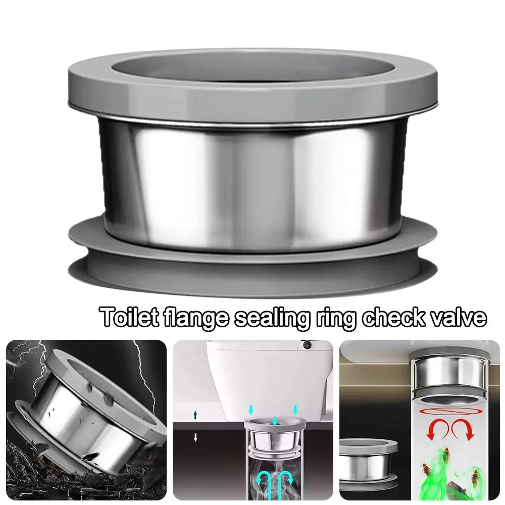 Stainless Steel Toilet Bowl Gaskets Anti Odor Extended Sealing Ring Check Valve Integrated Anti Leakage Toilet Flange
Stainless Steel Toilet Bowl Gaskets Anti Odor Extended Sealing Ring Check Valve Integrated Anti Leakage Toilet Flange