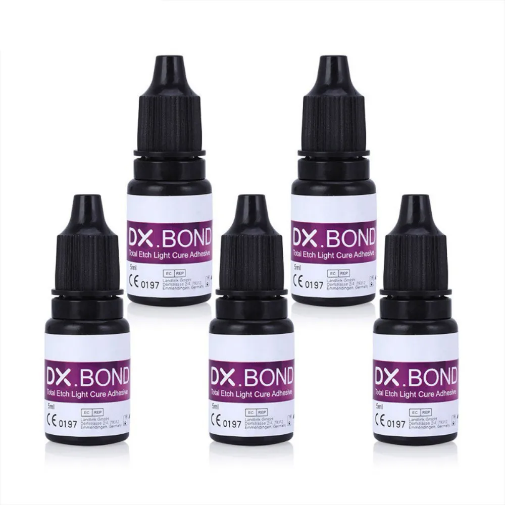 5 boxes DX.BOND V Dental Bonding Adhesives Manual Power Source for Light Curing & Acid Etching Gel
5 boxes DX.BOND V Dental Bonding Adhesives Manual Power Source for Light Curing & Acid Etching Gel