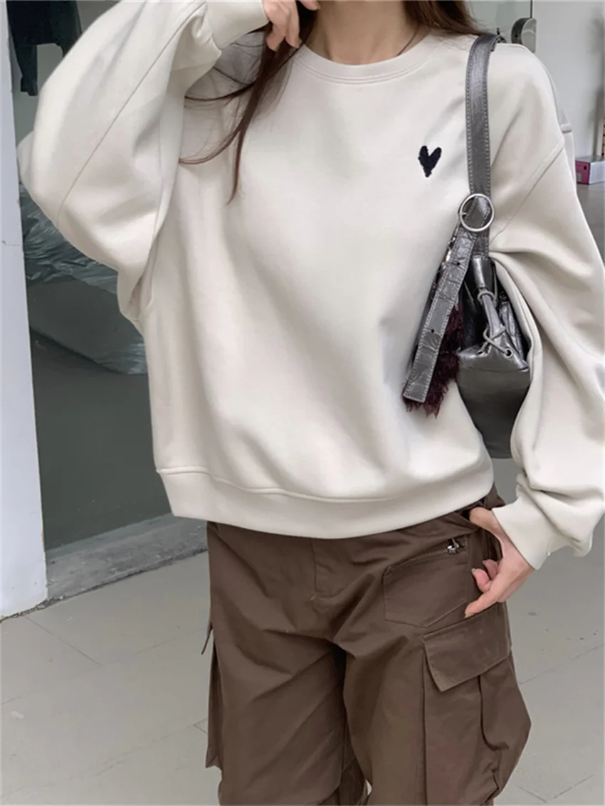 PLAMTEE S-M Camping Sweatshirts Women Chic Solid Casual Office Lady All Match Full Sleeve Embroidery Autumn Chic Daily Loose
PLAMTEE S-M Camping Sweatshirts Women Chic Solid Casual Office Lady All Match Full Sleeve Embroidery Autumn Chic Daily Loose
