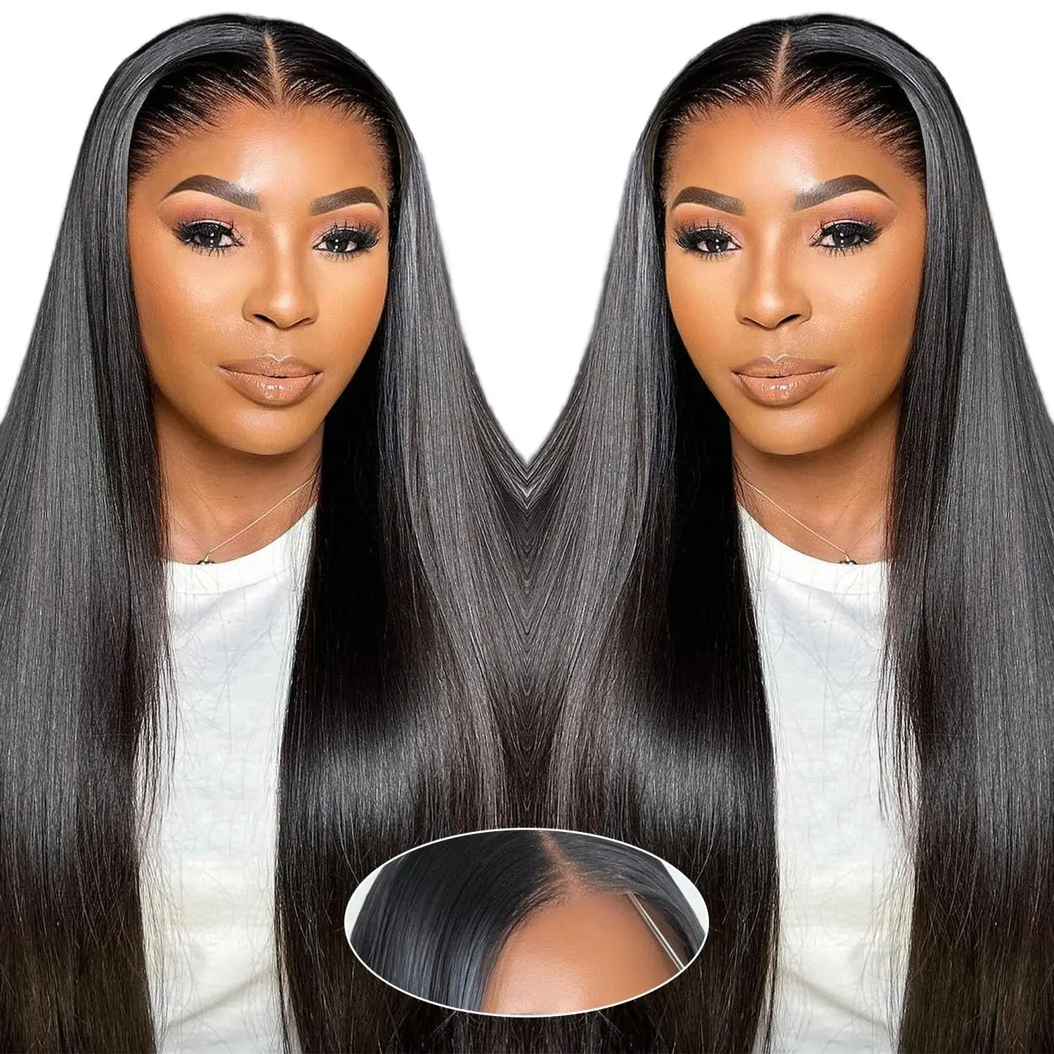 4x4 Glueless Wigs Human Hair Pre Plucked Pre Cut Wear and Go Glueless Wig 220%Density Human Hair Straight Lace Closure Wigs
4x4 Glueless Wigs Human Hair Pre Plucked Pre Cut Wear and Go Glueless Wig 220%Density Human Hair Straight Lace Closure Wigs