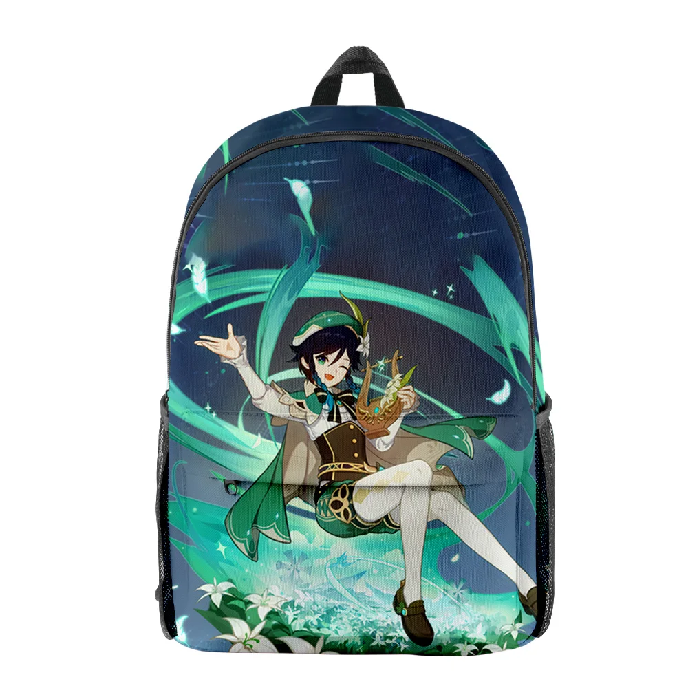 Classic Genshin Impact Venti pupil Bookbag Notebook Backpacks 3D Print Oxford Waterproof Boys/Girls Casual Travel Backpacks
Classic Genshin Impact Venti pupil Bookbag Notebook Backpacks 3D Print Oxford Waterproof Boys/Girls Casual Travel Backpacks