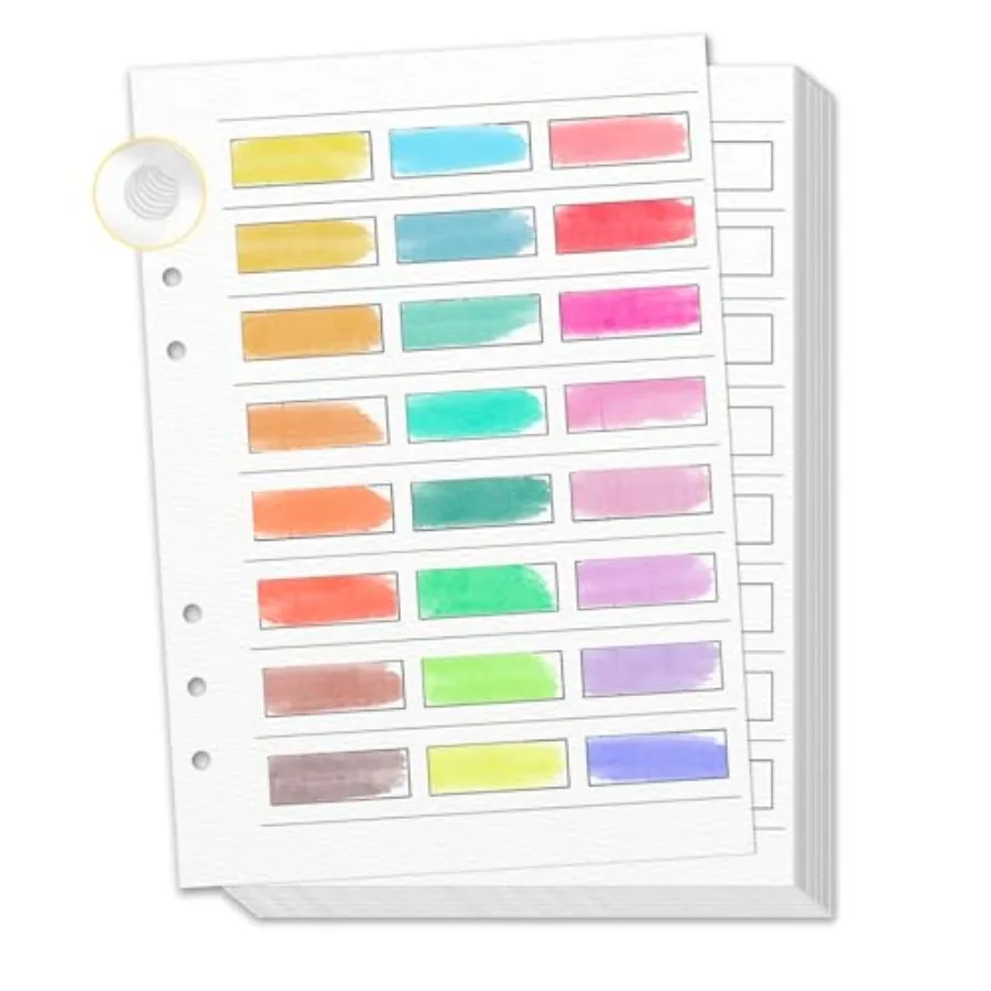 25 Sheets A5 Watercolor Swatch Paper for Artists Loose Leaf 140Lb 100% Cotton Watercolor Paper Acid-Free Travel Size Painters C
25 Sheets A5 Watercolor Swatch Paper for Artists Loose Leaf 140Lb 100% Cotton Watercolor Paper Acid-Free Travel Size Painters C