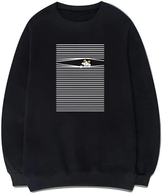 Флисовый Пуловер с круглым вырезом и принтом в виде кота
Флисовый Пуловер с круглым вырезом и принтом в виде кота