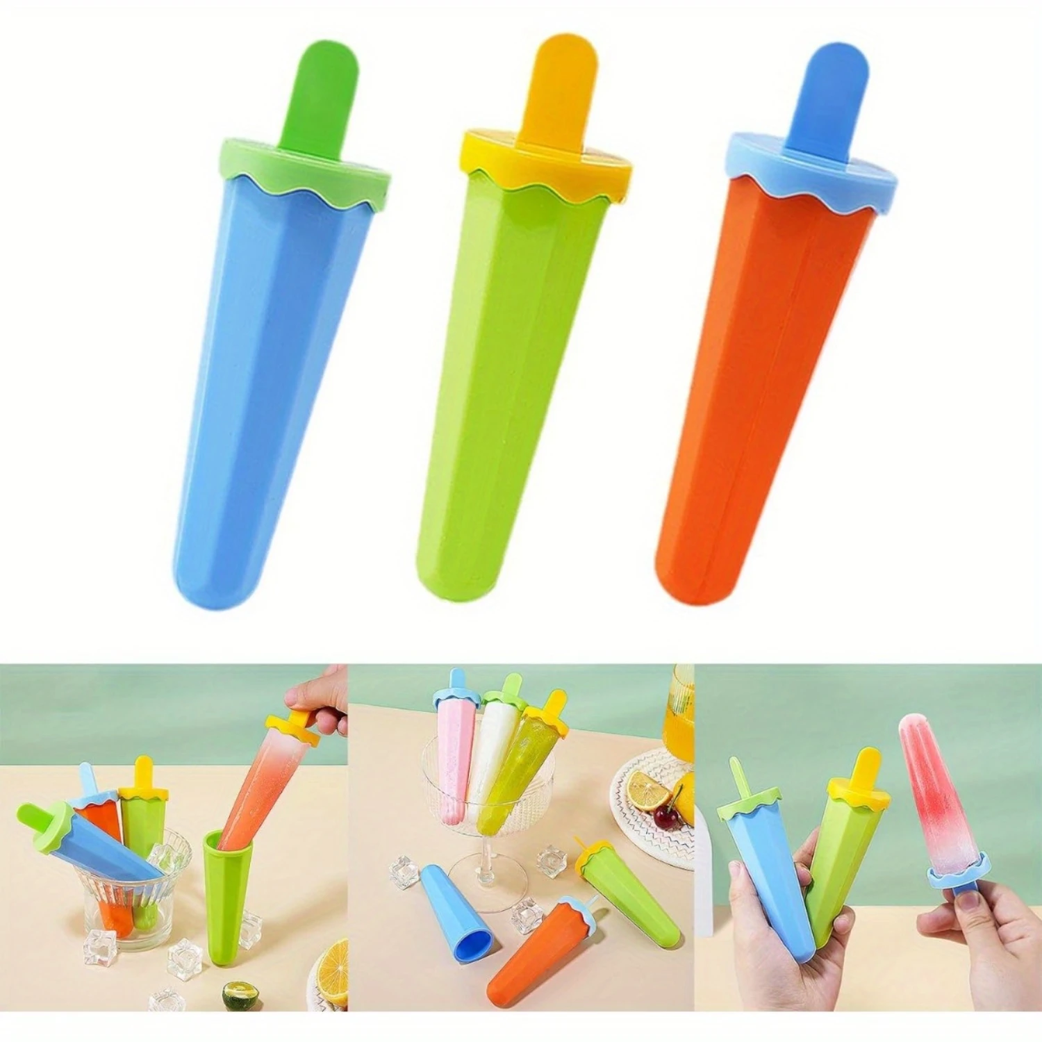 Silicone Ice Molds Set of 6 with Drip Guards - Easy Release Popsicle Makers for Both Kids and Adults - Latex Free Reusable DIY I
Silicone Ice Molds Set of 6 with Drip Guards - Easy Release Popsicle Makers for Both Kids and Adults - Latex Free Reusable DIY I