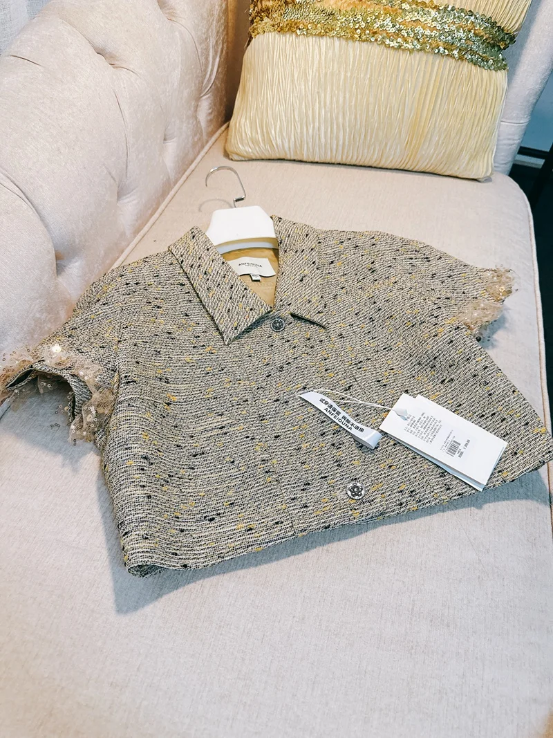 Summer 2025 ort Sve Collar Embroidered Tweed Jaet Women's Premium Quali ort Sle Outerwear Commute Sle
Summer 2025 ort Sve Collar Embroidered Tweed Jaet Women's Premium Quali ort Sle Outerwear Commute Sle