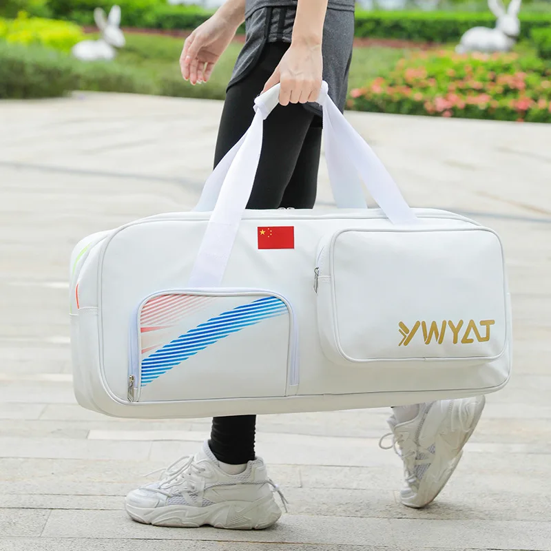 Badminton Racket Backpack for 6 Rackets Multi-Layered Nylon Sports Bag for Outdoor Use and Daily Organization
Badminton Racket Backpack for 6 Rackets Multi-Layered Nylon Sports Bag for Outdoor Use and Daily Organization