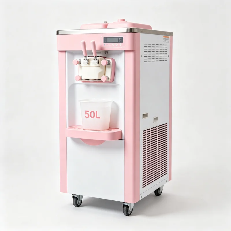 Commercial Soft Ice Cream Maker 1500W Double Head Frozen Dessert Equipment Countertop for Bakery Shop
Commercial Soft Ice Cream Maker 1500W Double Head Frozen Dessert Equipment Countertop for Bakery Shop