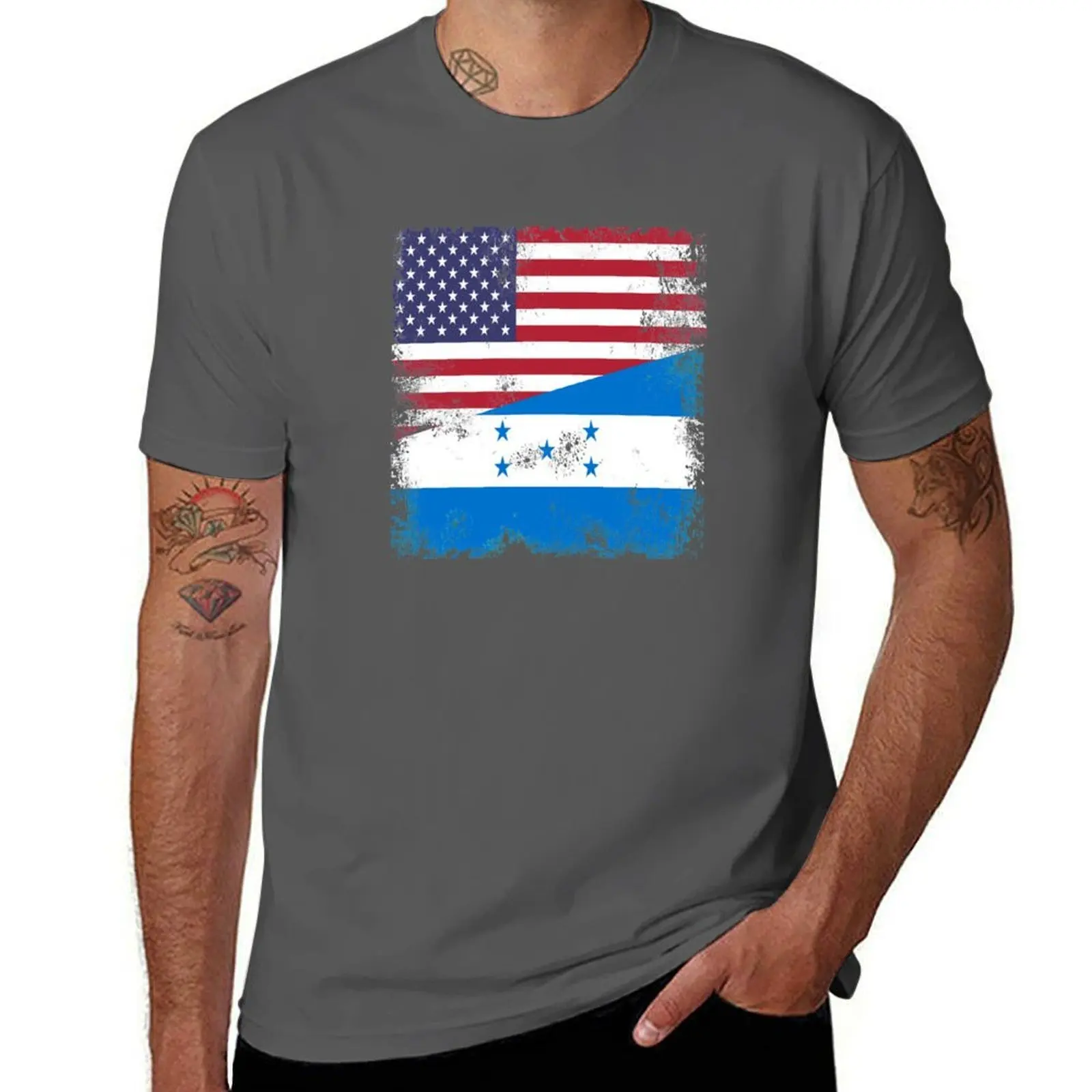 Half Honduran Flag Design Vintage Honduras USA Gift T-Shirt printed t shirts for man anime t shirts oversize T-Shirt
Half Honduran Flag Design Vintage Honduras USA Gift T-Shirt printed t shirts for man anime t shirts oversize T-Shirt