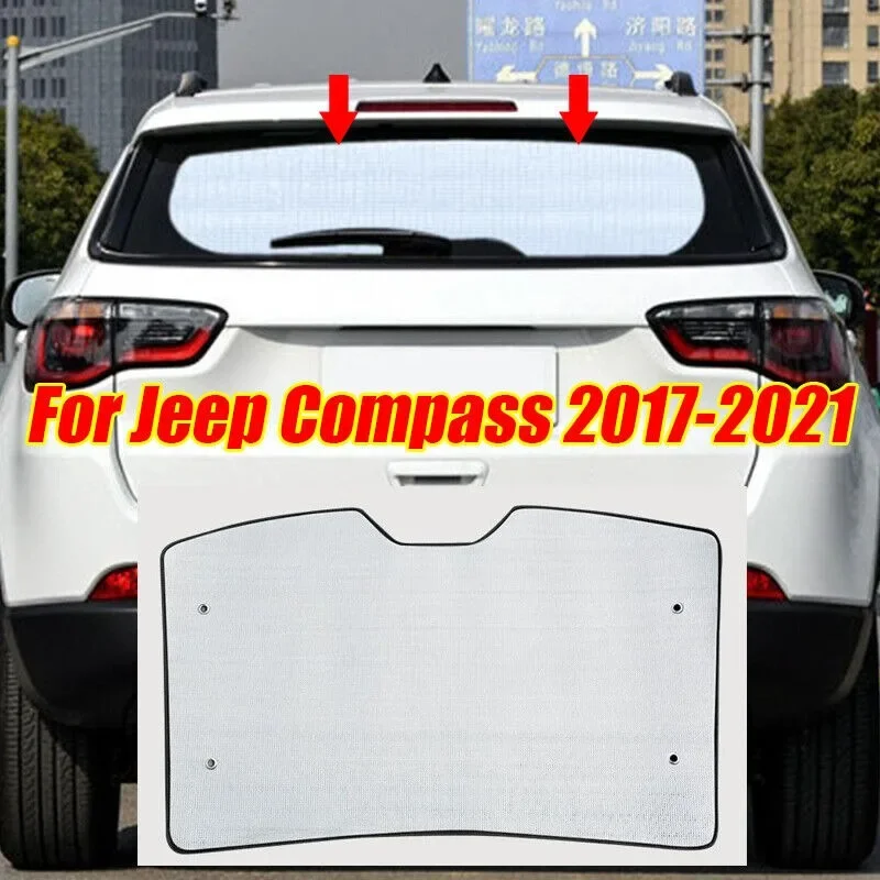 Новинка для Jeep Compass 2017-2021, заднее лобовое стекло, индивидуальный солнцезащитный козырек
Новинка для Jeep Compass 2017-2021, заднее лобовое стекло, индивидуальный солнцезащитный козырек