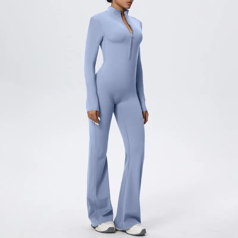 Yoga Zipper Jumpsuit Fitness Workout One-piece Pilates Gym Women's Long Sleeved Loose Pants Slimming Hip Lifting Bodysuit
Yoga Zipper Jumpsuit Fitness Workout One-piece Pilates Gym Women's Long Sleeved Loose Pants Slimming Hip Lifting Bodysuit