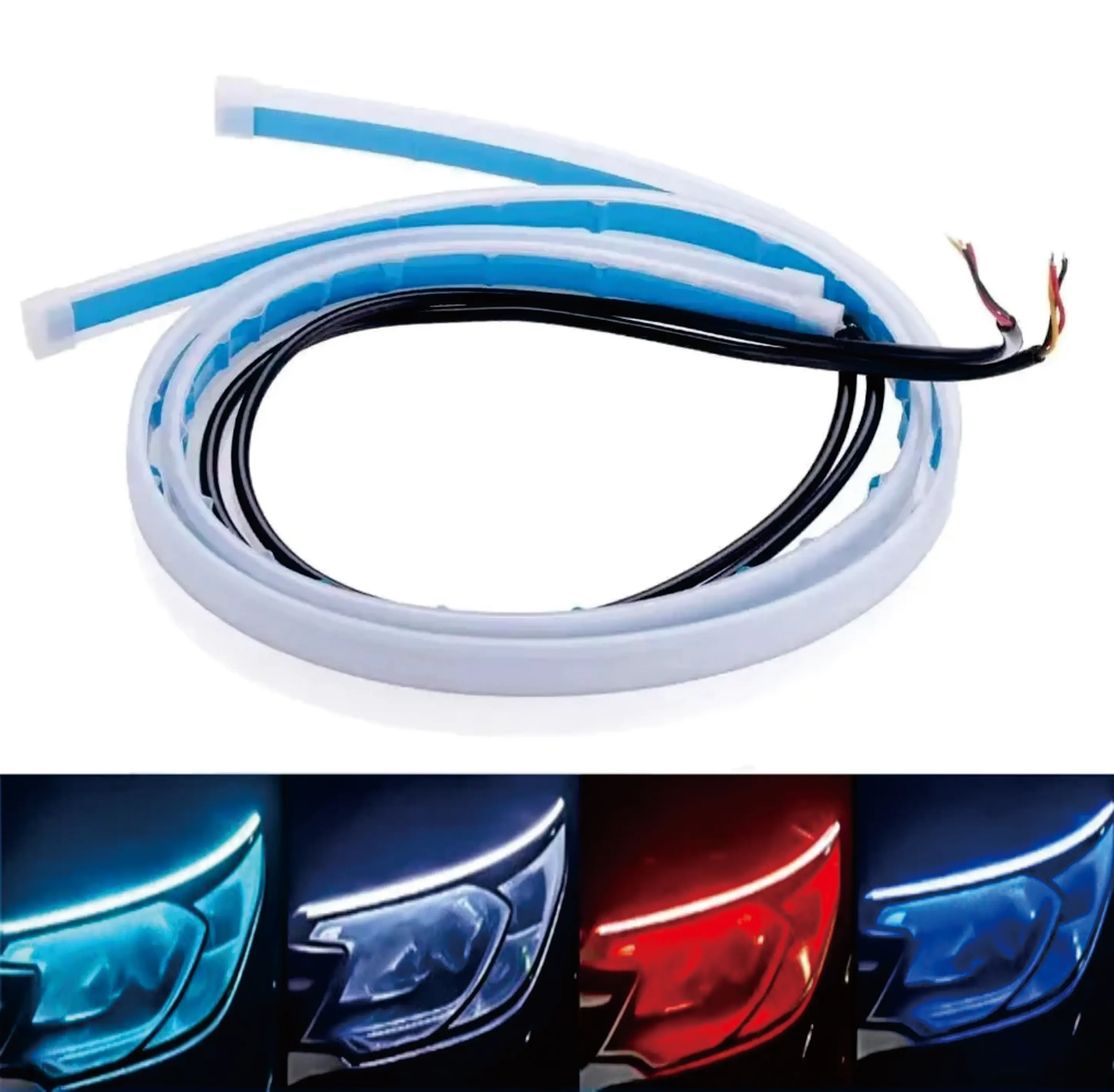 Spot ultra-thin daytime running light soft silicone white light turns to yellow light flowing water car daytime running
Spot ultra-thin daytime running light soft silicone white light turns to yellow light flowing water car daytime running